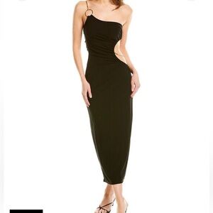 Weworewhat cut out snake chain dress